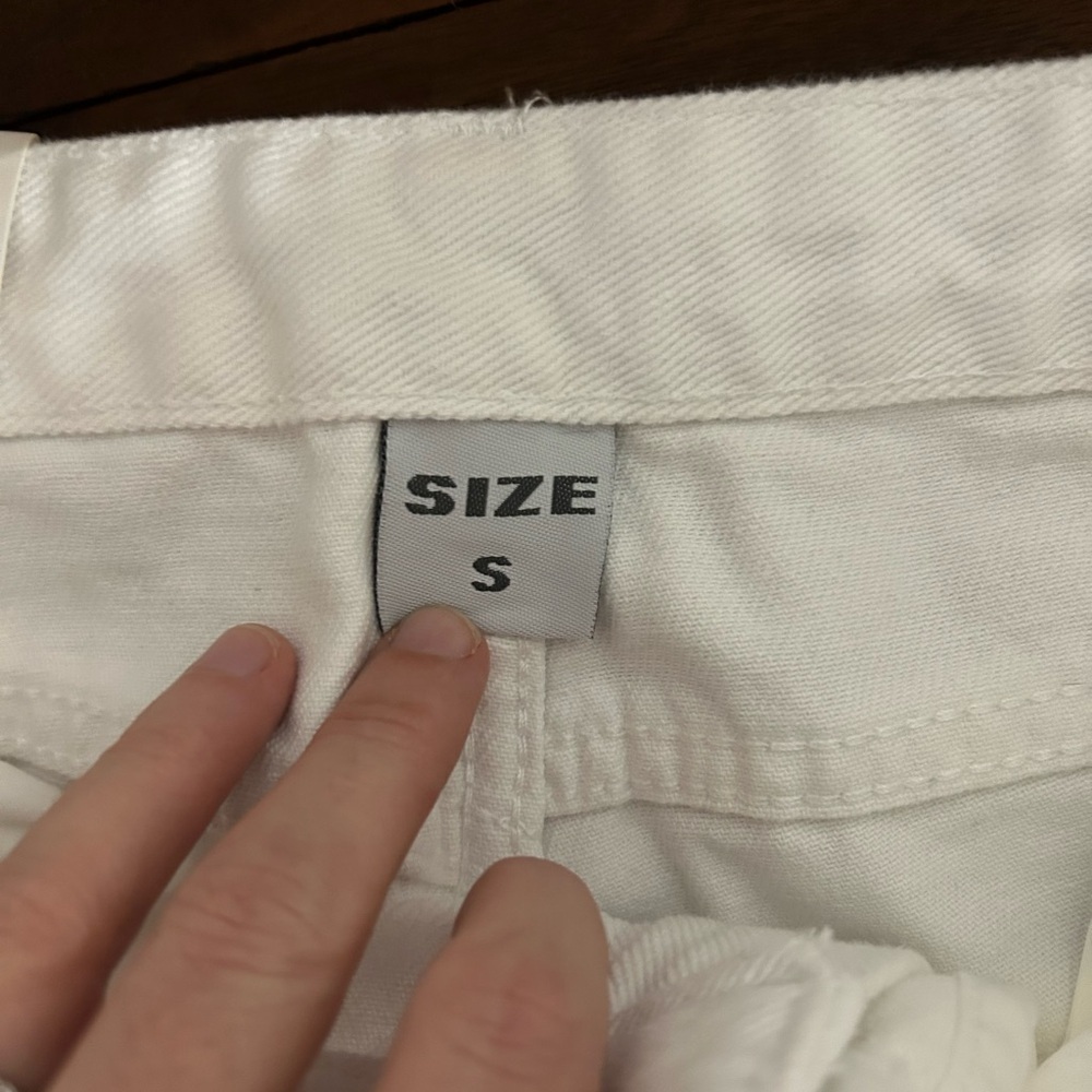 NWT Jack Berry White Denim Wide Leg Jeans, Size S - Picture 5 of 5